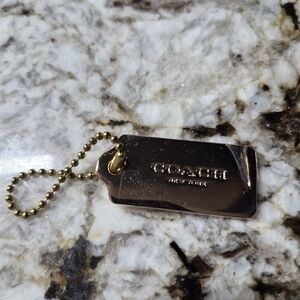 Coach Gold Tone Replacement Hangtag New